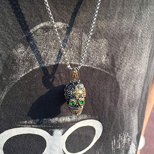 Stainless Steel Gothic Skeleton Necklace