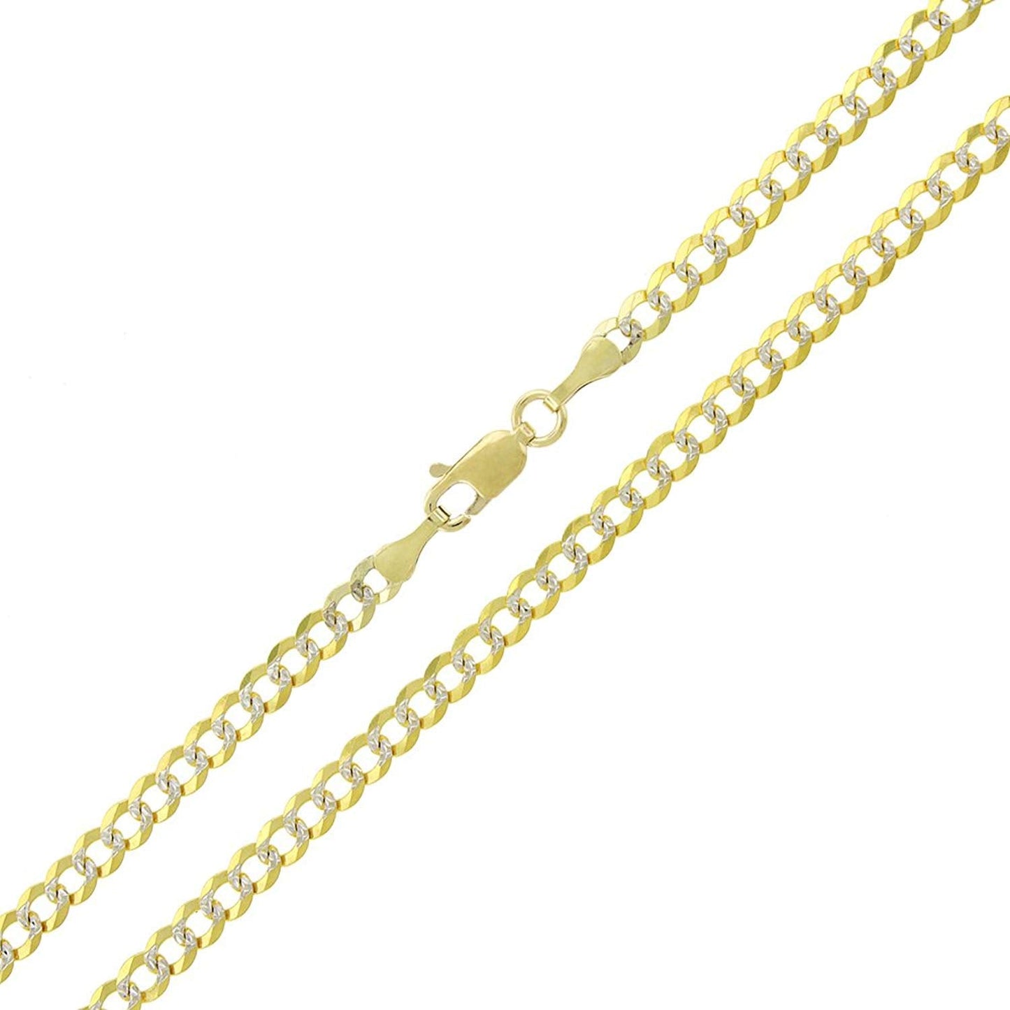 14K Yellow Gold 3.5MM Solid Cuban Curb Link Two-Tone Pave ChainGold Jewelry,Mens JewelryWomens Jewelry,Fine Jewelry,Fashion Jewelry14K Gold Jewelry,Jewelry GiftsHoliday Gifts,Mothers Day Gifts,Fathers Day Gifts,Gifts for MomGifts for Dad,Gifts for Her,Gifts for Him,Fancy Jewelry
