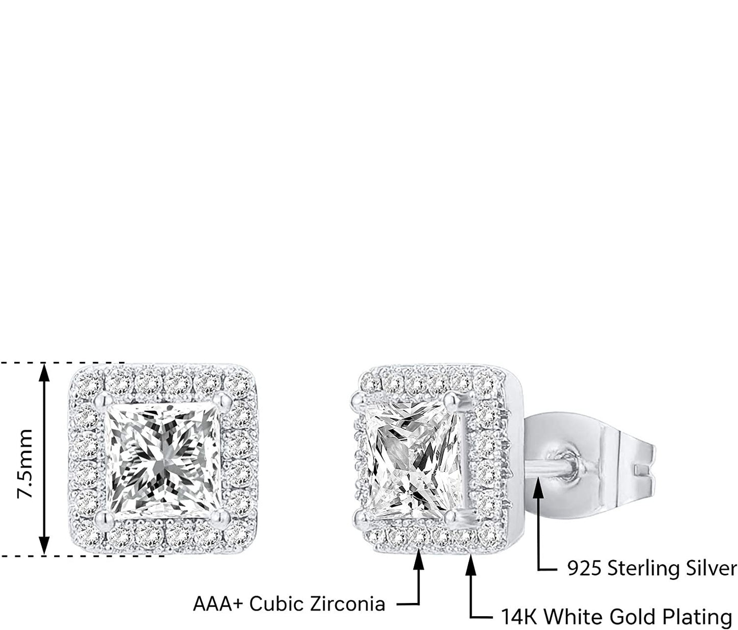 14K Gold Diamond Earring