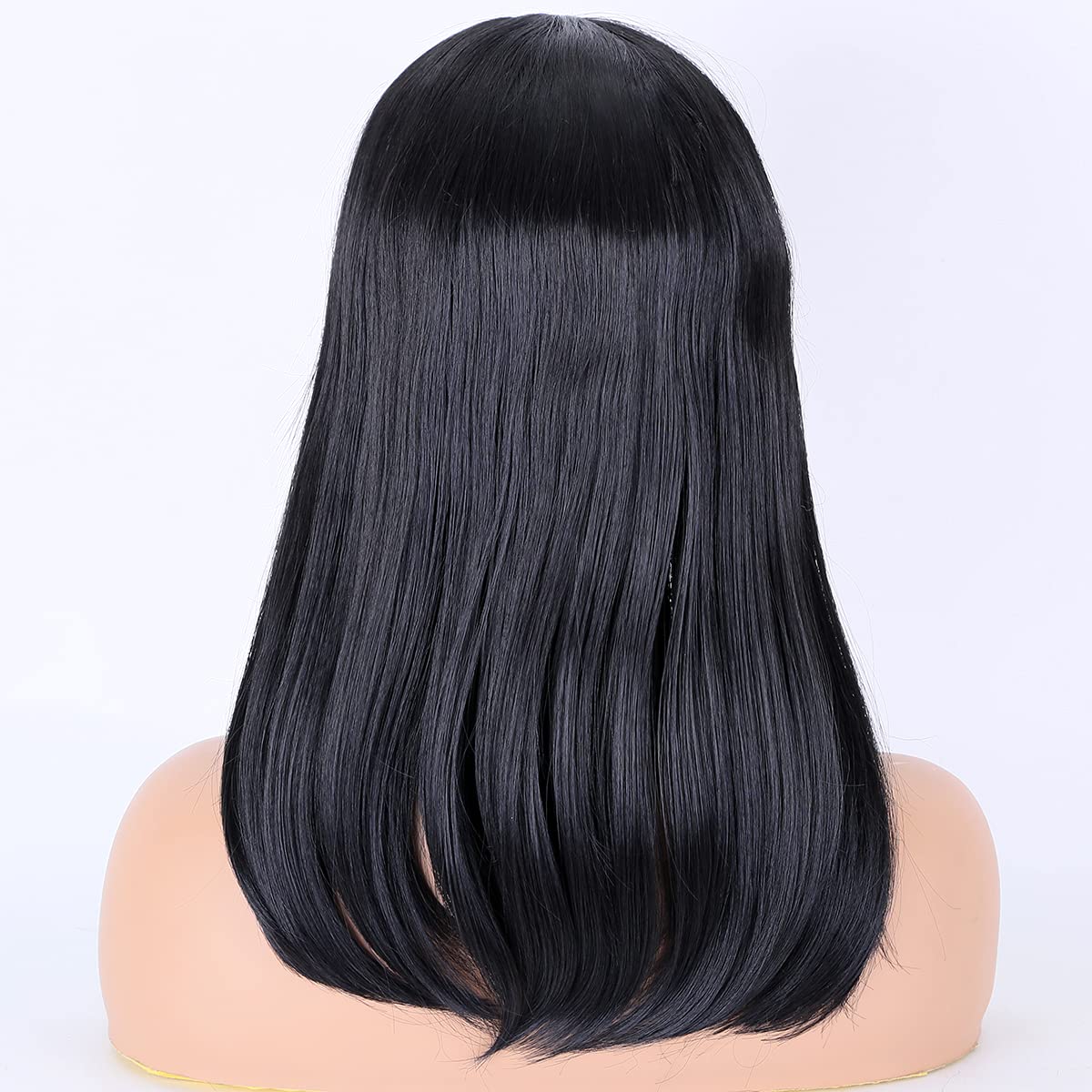 wigs,lace front wig hairstyles,wig color ideas,black women wig,hairstyles ideas black women,glueless wigs black women,shoulder length hairstyles,white women hairstyle ideas,black straight hair medium long bobs,short black hair straight long bobs,kylie jenner short hair black long bobs wigs
