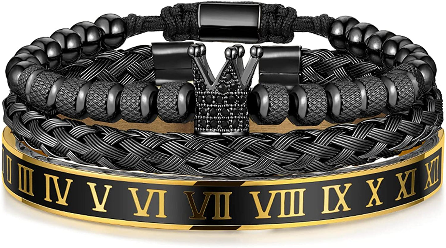 gold stainless steel bracelet Mens Luxury Jewelry