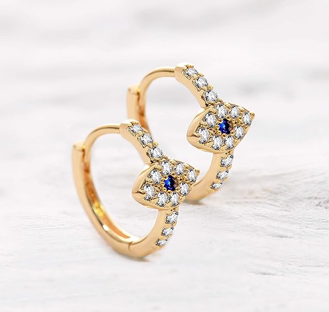 Gold Cuff Earrings Huggie Earrings for Women