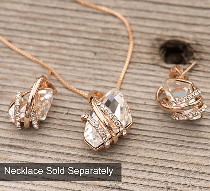 April Birthstone Crystal Stud Earring