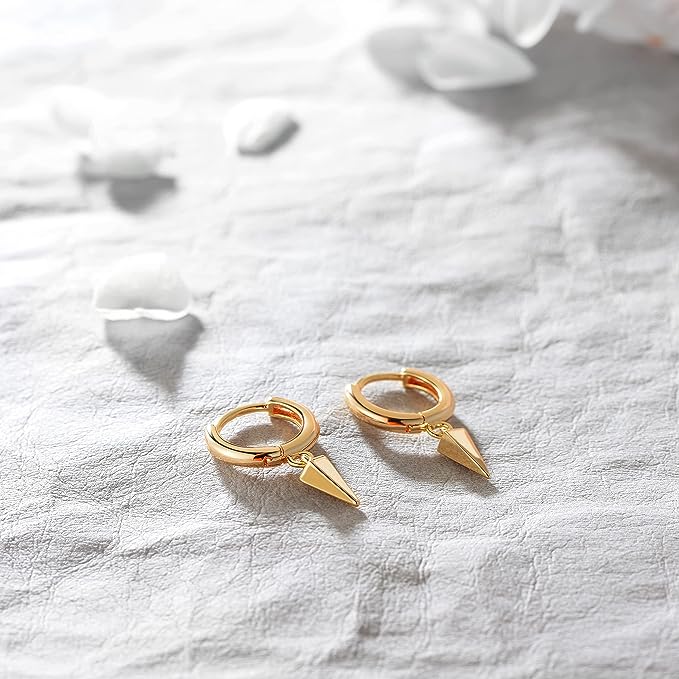Gold Cuff Earrings Huggie Earrings for Women