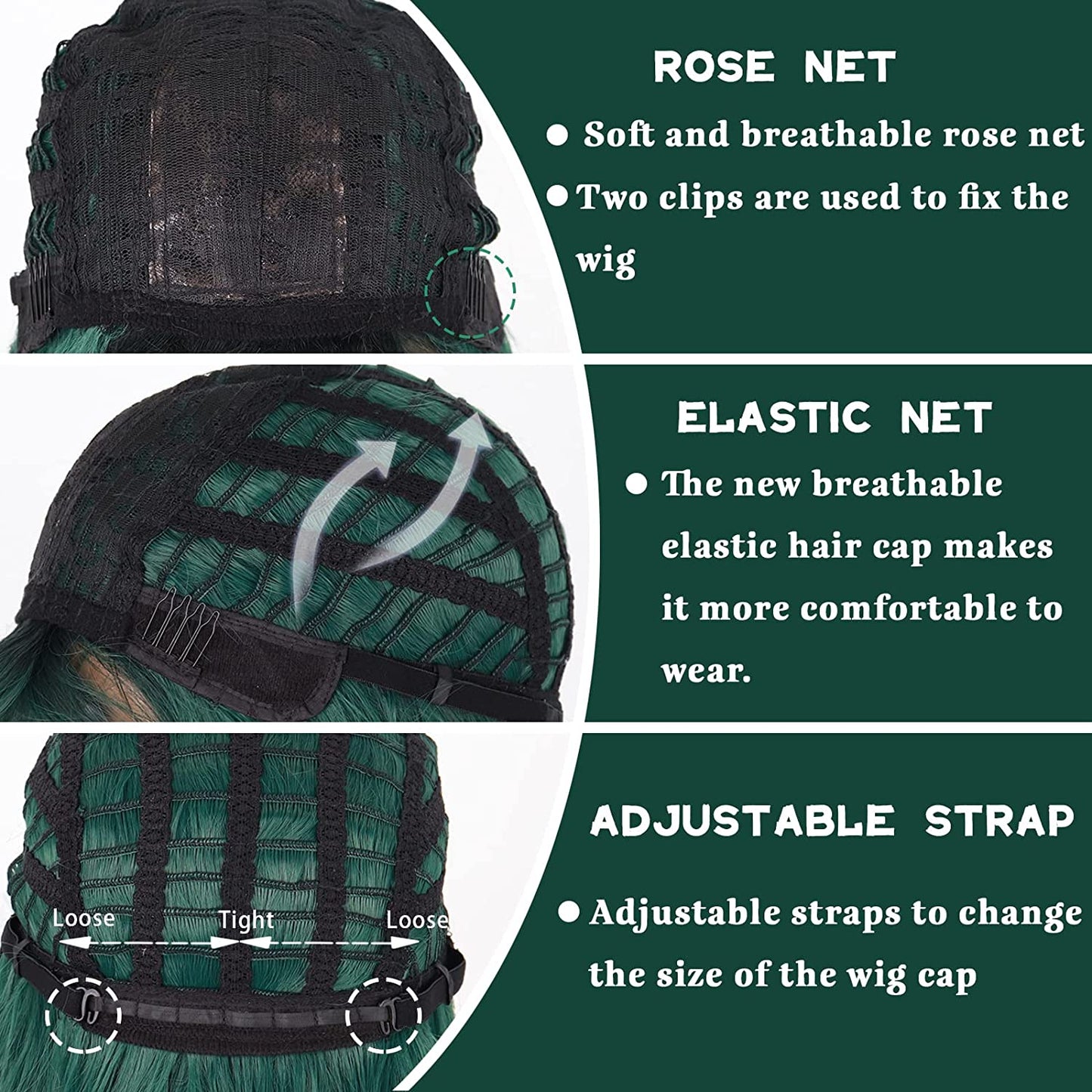 Long Middle Part Wavy Wig with Bangs