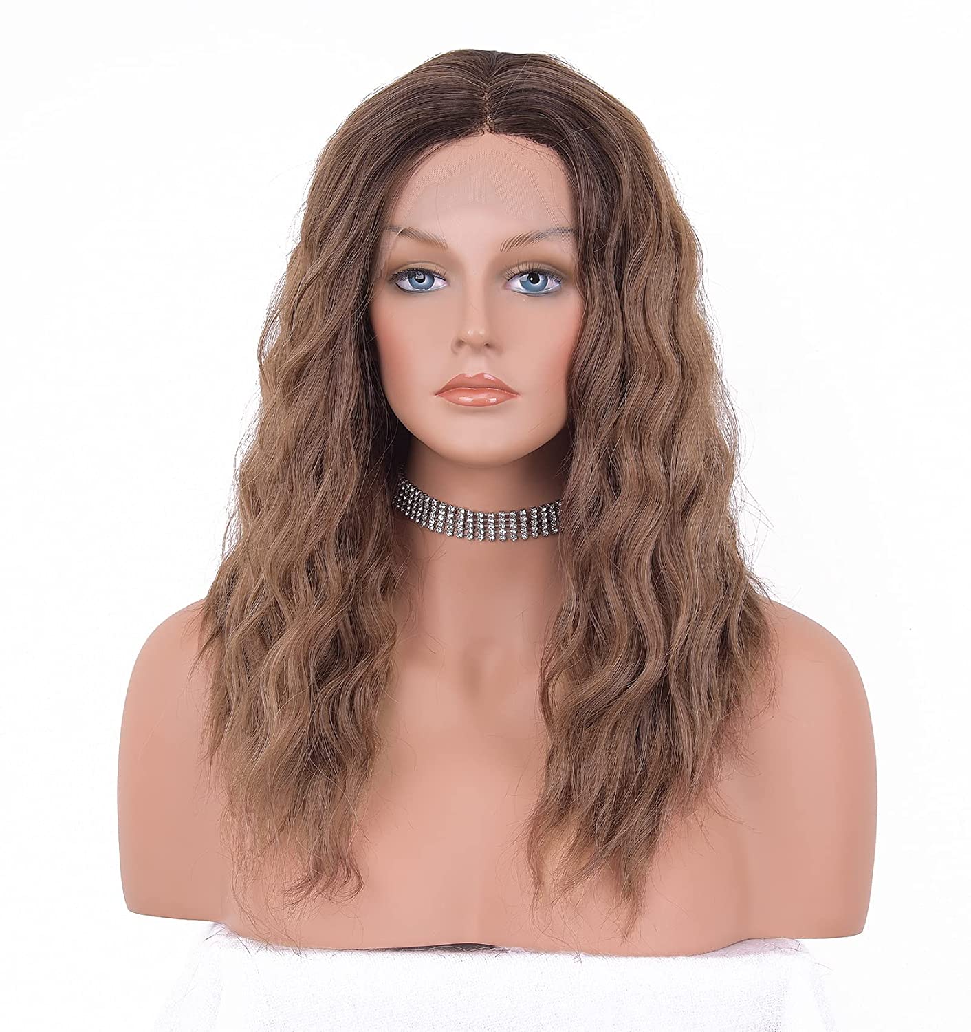 Ombre Brown Middle Part Lace Front Wig