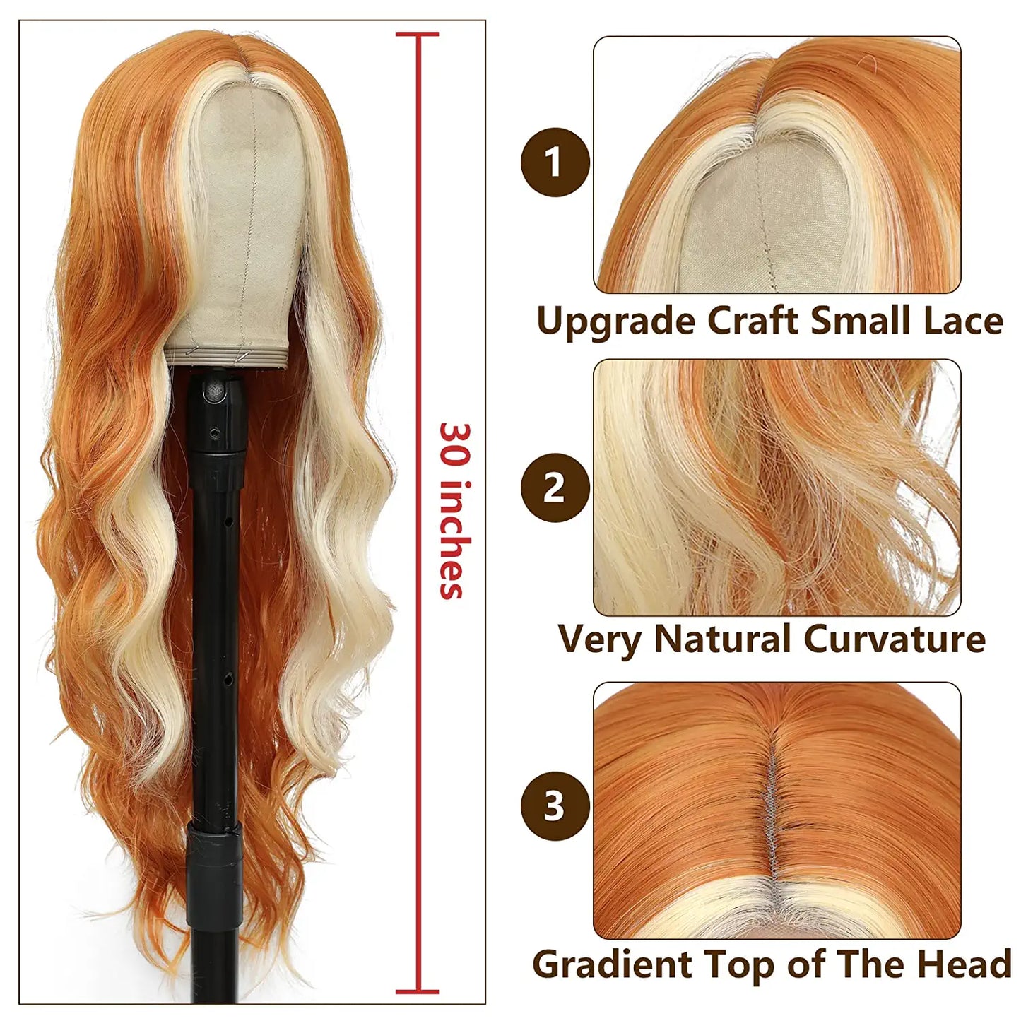 Blonde Highlights Body Wave Lace Front Wig Highlights Wig Highlight Lace Front Wig