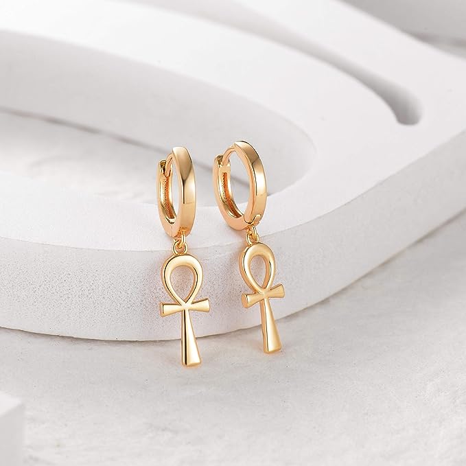 Gold Cuff Earrings Huggie Earrings for Women
