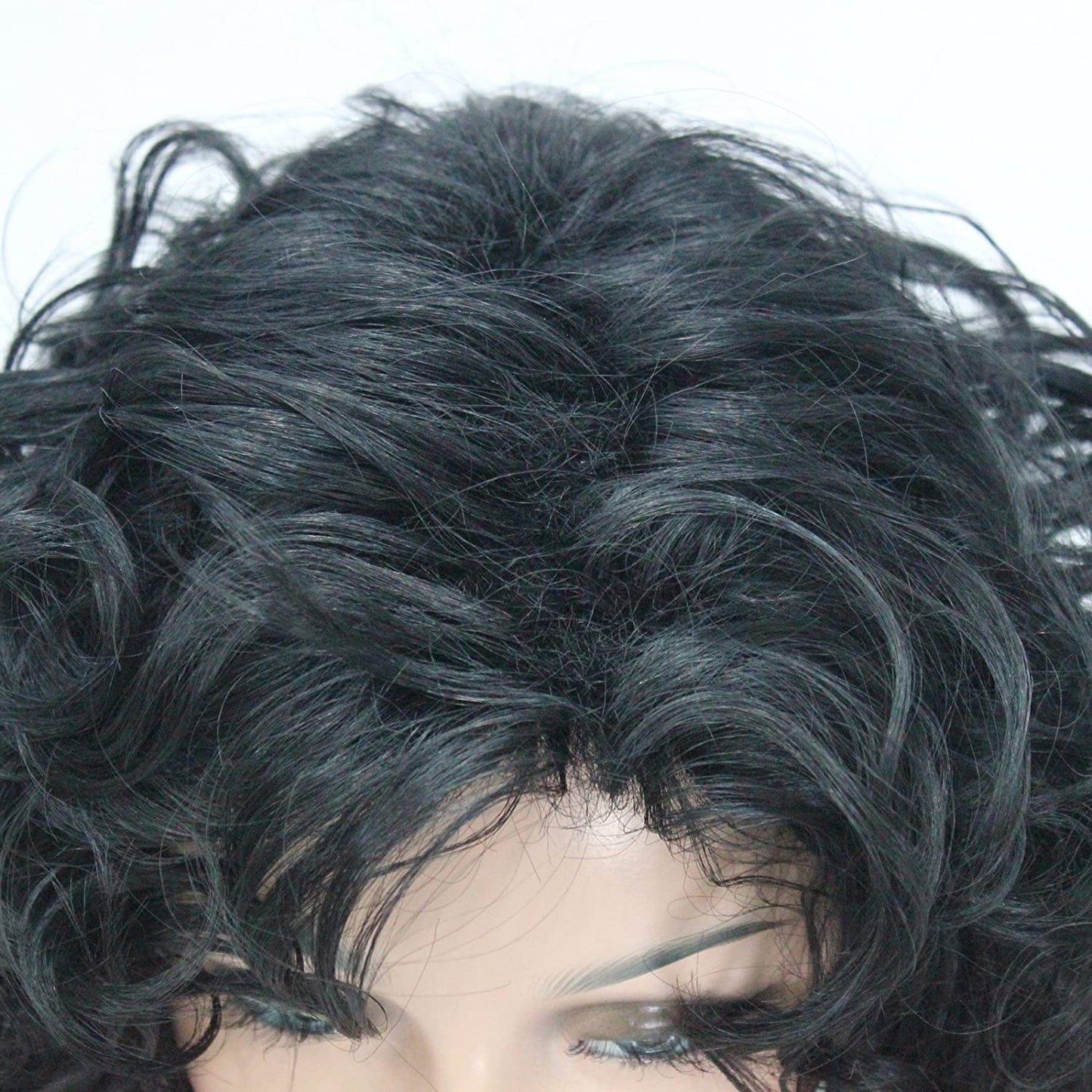 Bob Black Curly Layered Wig