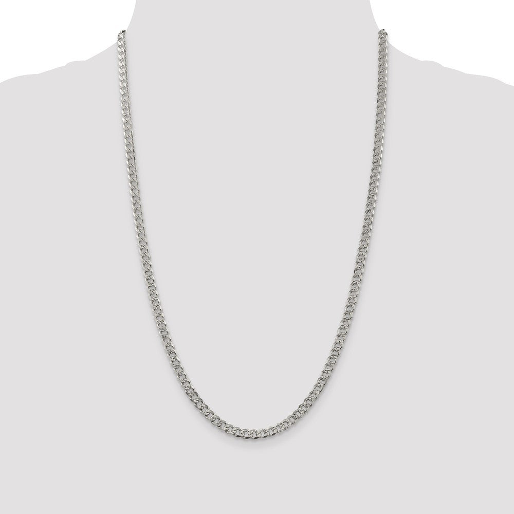 Pave Curb Chain 925 Sterling Silver Necklace