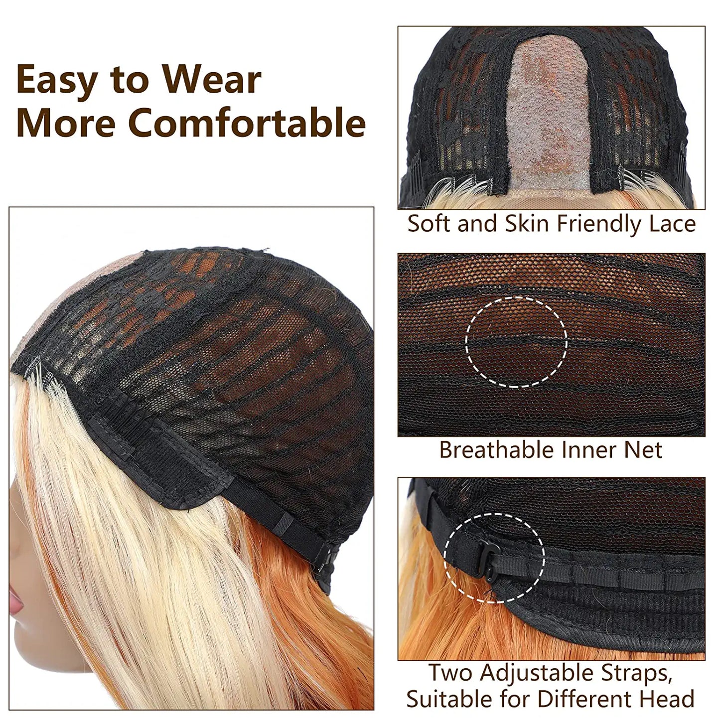 Blonde Highlights Body Wave Lace Front Wig Highlights Wig Highlight Lace Front Wig