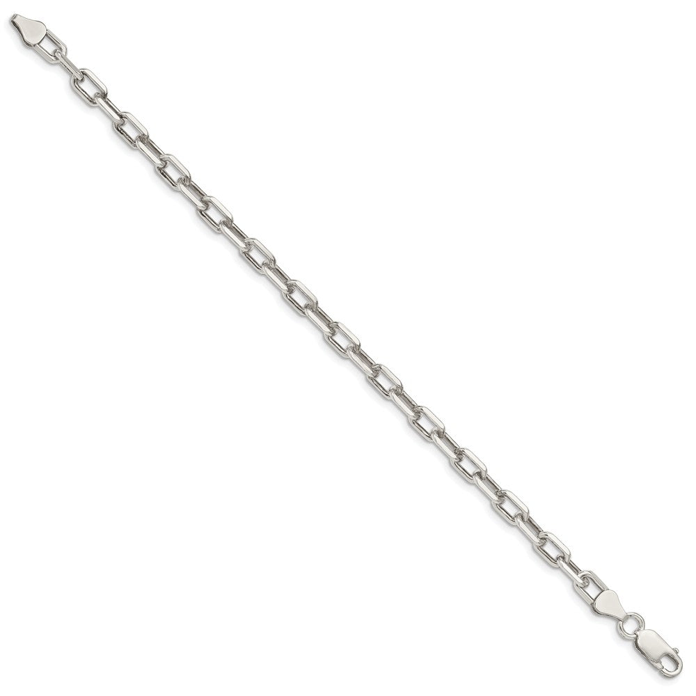 Solid 925 Sterling Silver 5.5mm Bracelet-Men Women Jewelry