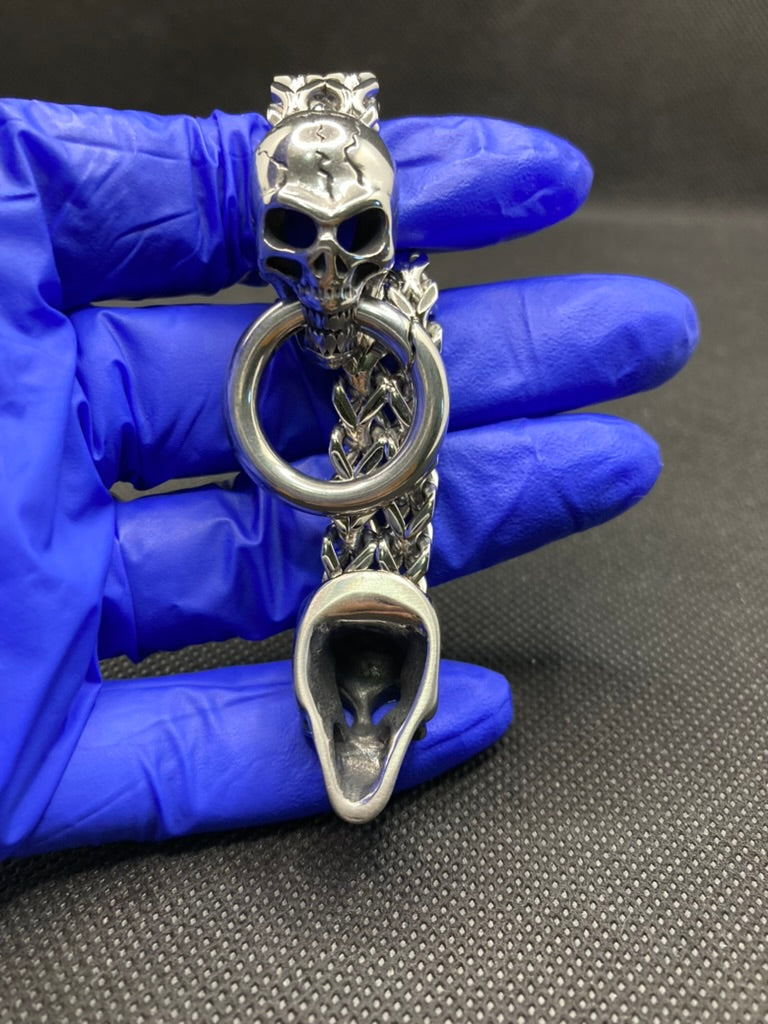 Skull Bracelet For Men ,Stainless Steel Link Bracelets