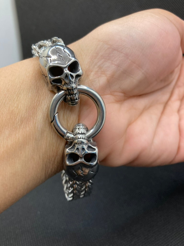 Skull Bracelet For Men ,Stainless Steel Link Bracelets