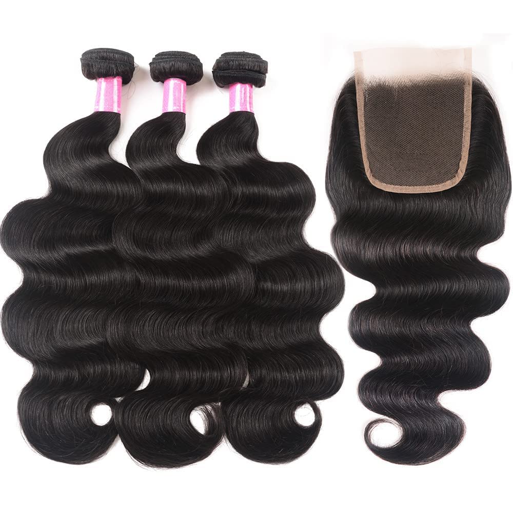 Body Wave Bundles With Closure Brazilian Hair Bundles With Closure