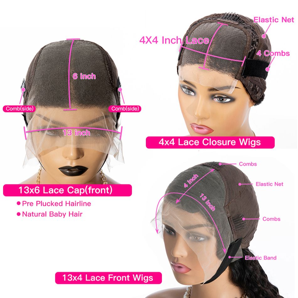 Bob Wig Human Hair 13x4 Frontal Lace Wig 180% Density Glueless Wigs For Black Women Short Bob Lace Front Human Hair Wigs Pre Plucked Pre Cut Straight Bob Human Hair Wig 16 Inch