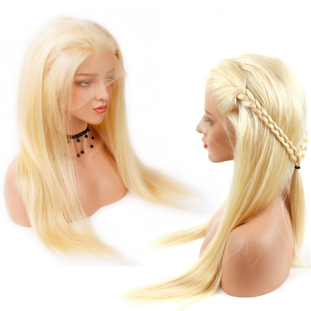 42inch Long Straight 613 13x4 Lace Front Human Hair Wigs