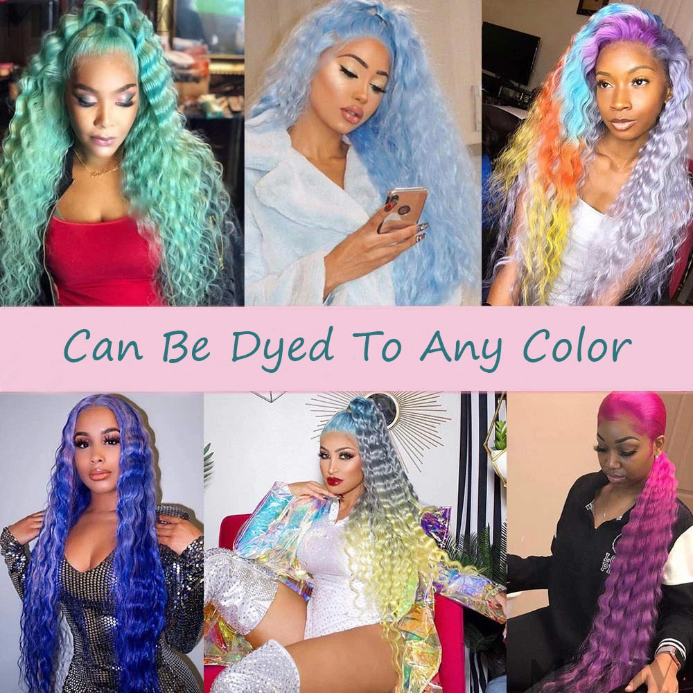 613 Blonde Brazilian Deep Wave Pre Plucked Lace Frontal Human Hair