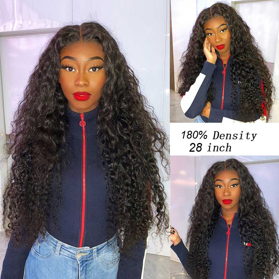 Water Wave HD Lace Frontal Brazilian Human Hair Wigs