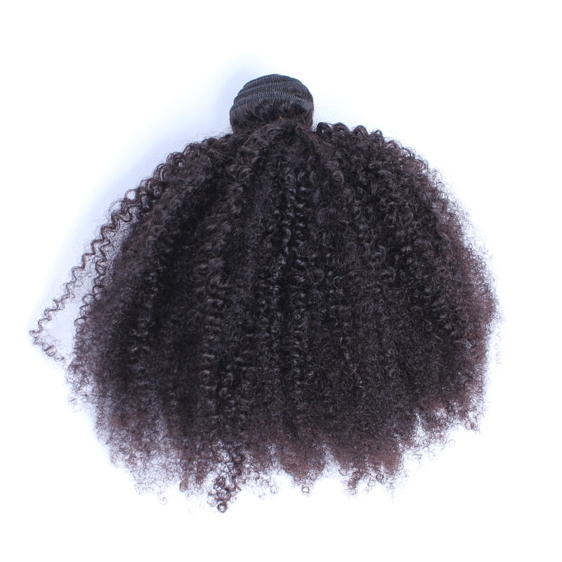 afro kinky closure hair Afro Kinky Curly Human Hair Weave With Closure | Weave | Hair Extensions 4B 4C Virgin Hair