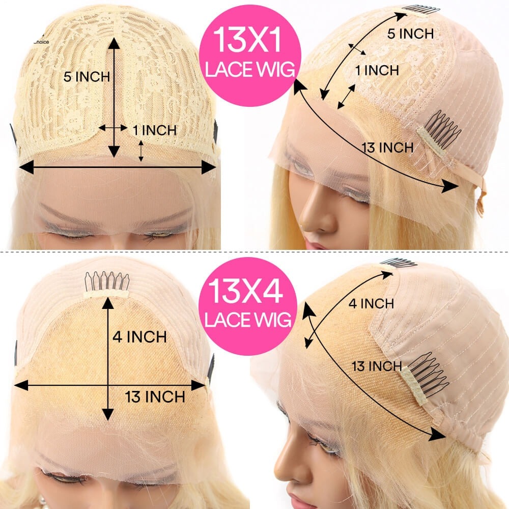 613 Blonde Brazilian Deep Wave Pre Plucked Lace Frontal Human Hair