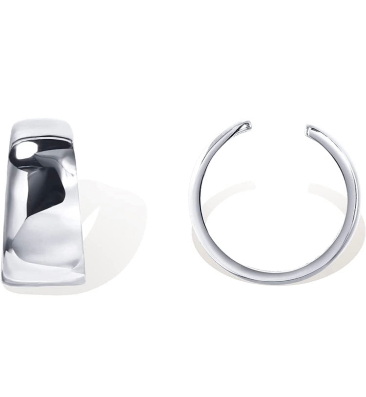 14k White Gold Ear Cuff Earrings