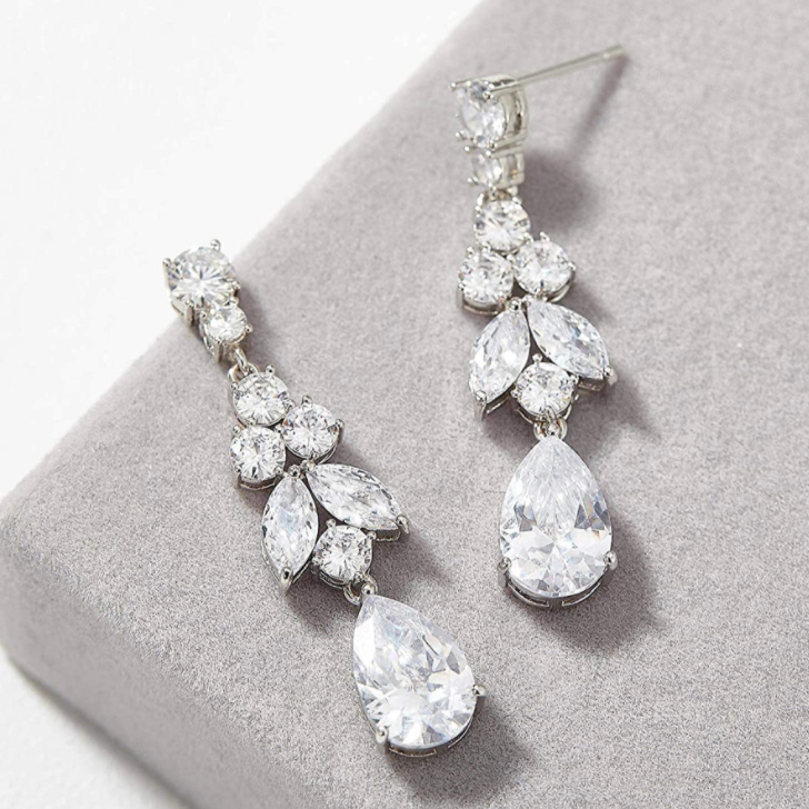 Silver Dangle Drop Earrings