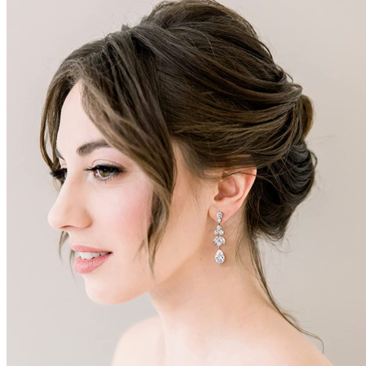 Silver Dangle Drop Earrings