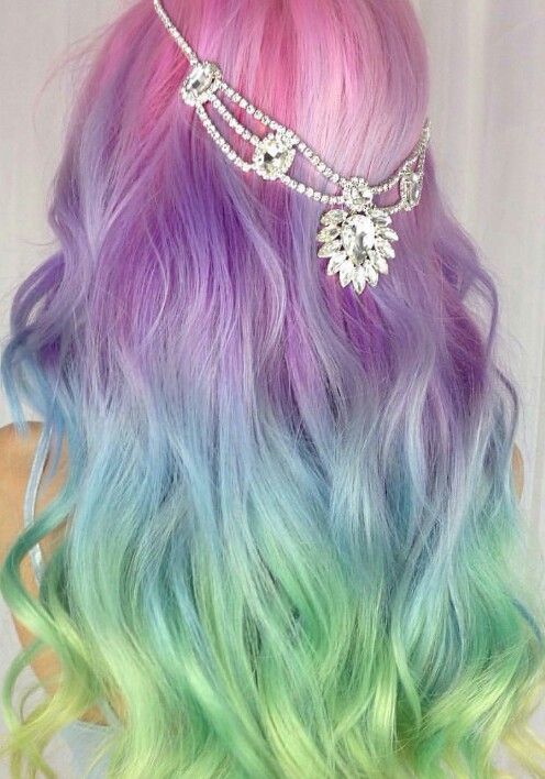 Rainbow Synthetic Lace Front Wigs,Purple Wigs Blue Wigs,Long Hair Wigs,Lace Front Wig,Multi Color Wigs,Cosplay Wig,Long Mermaid Wig,DragQueen Hair Wig,Wavy Hair Wig,Blue Wig