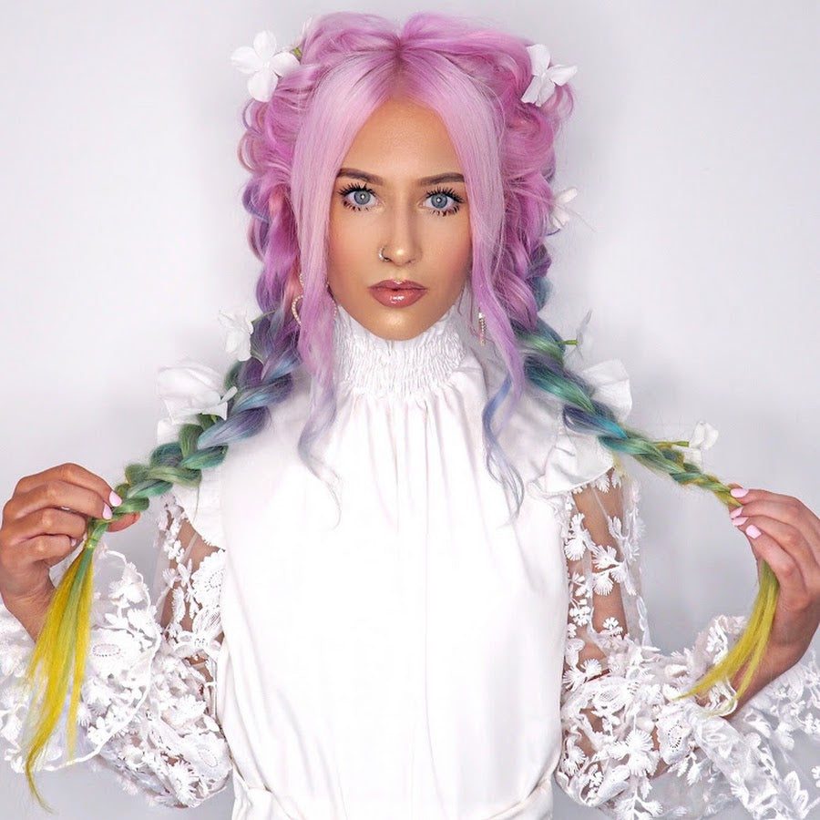 Rainbow Synthetic Lace Front Wigs,Purple Wigs Blue Wigs,Long Hair Wigs,Lace Front Wig,Multi Color Wigs,Cosplay Wig,Long Mermaid Wig,DragQueen Hair Wig,Wavy Hair Wig,Blue Wig
