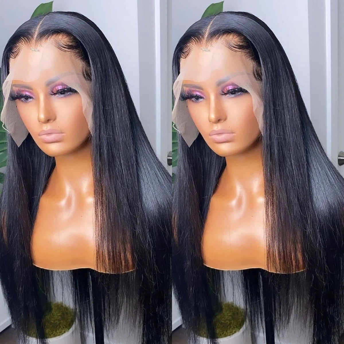 32inch Long Bone Straight 13x6 Lace Front Human Hair|4x4 Lace Closure Wig For Women