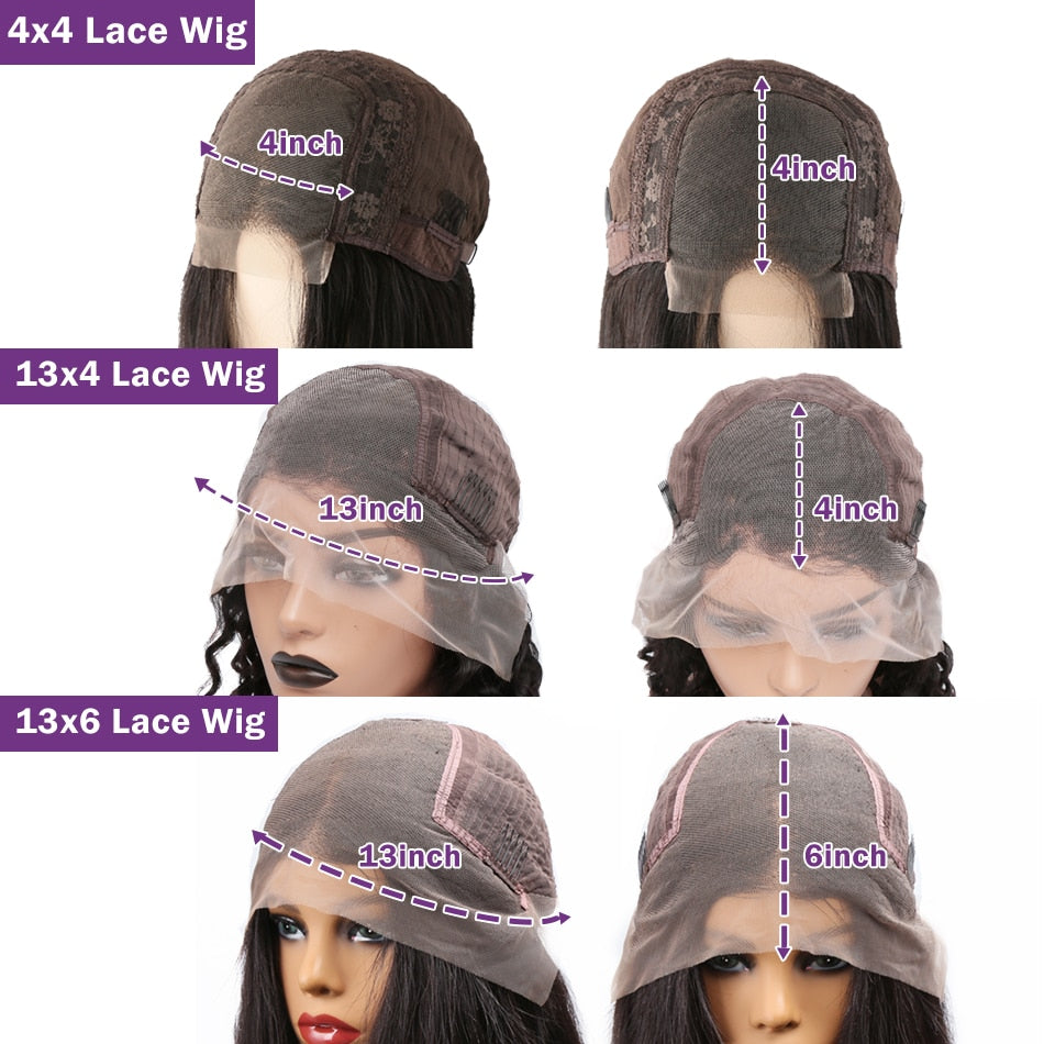 32inch Long Bone Straight 13x6 Lace Front Human Hair|4x4 Lace Closure Wig For Women