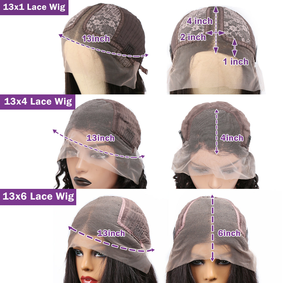 4/27 Colored 13x4 Deep Wave Highlight Ombre Lace Frontal Human Hair Wig