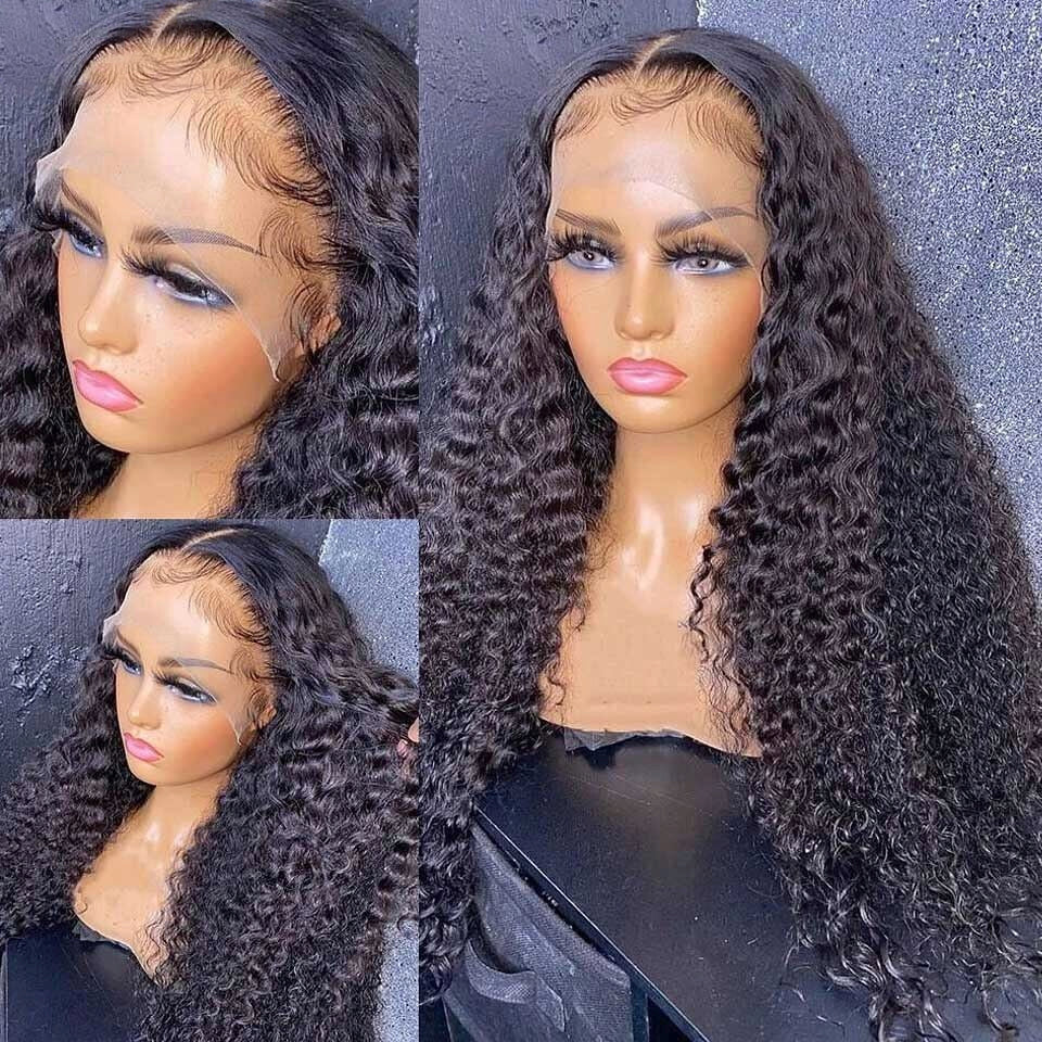 13x4 Kinky Curly Human Hair Lace Frontal Wig