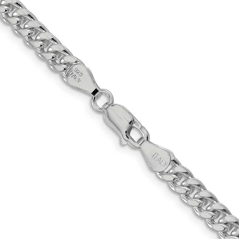 925 Sterling Silver 5mm Curb Chain-Men Fine Silver Jewelry
