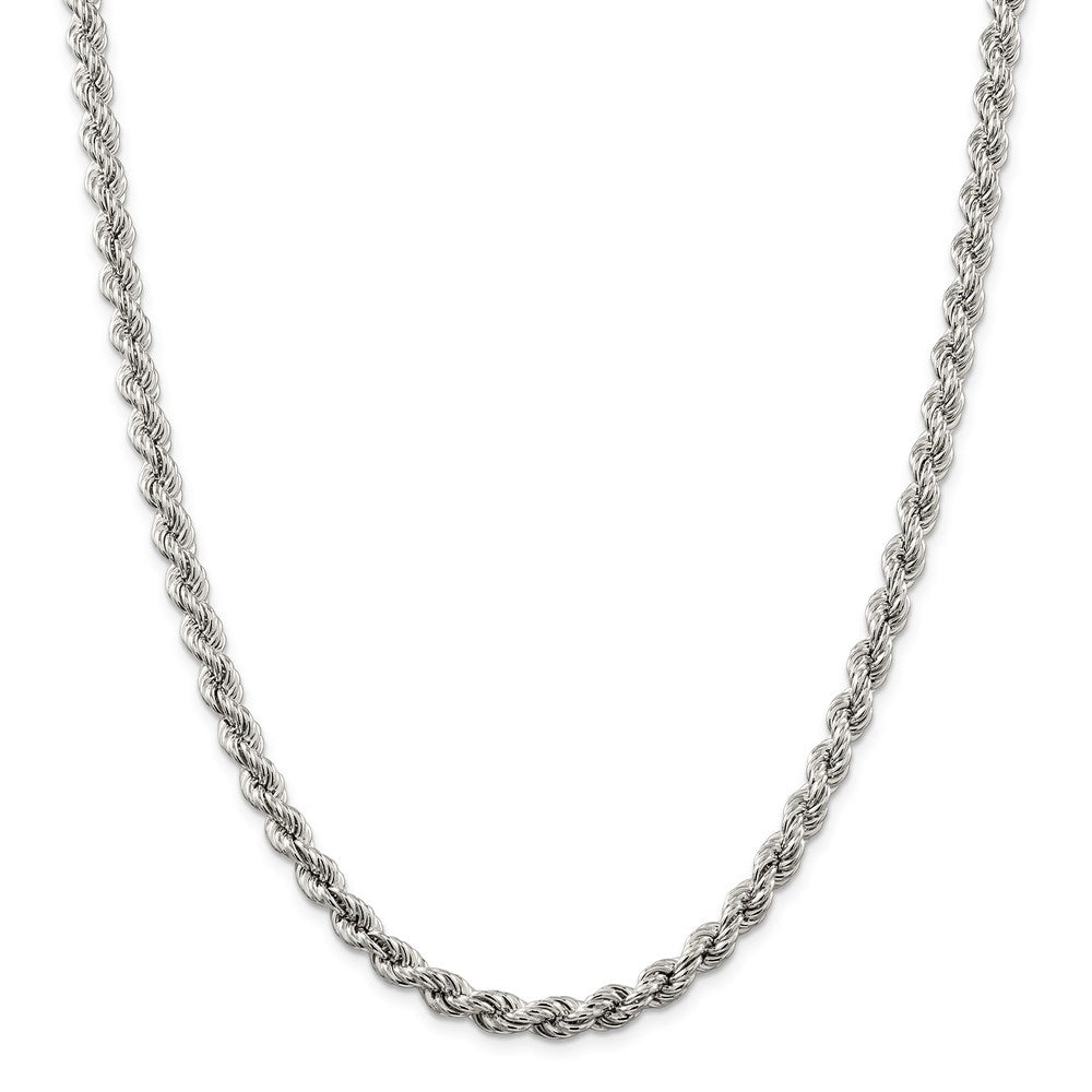 925 Sterling Silver 6.4mm Rope Chain|18inch Pure Silver Necklace For Men Women