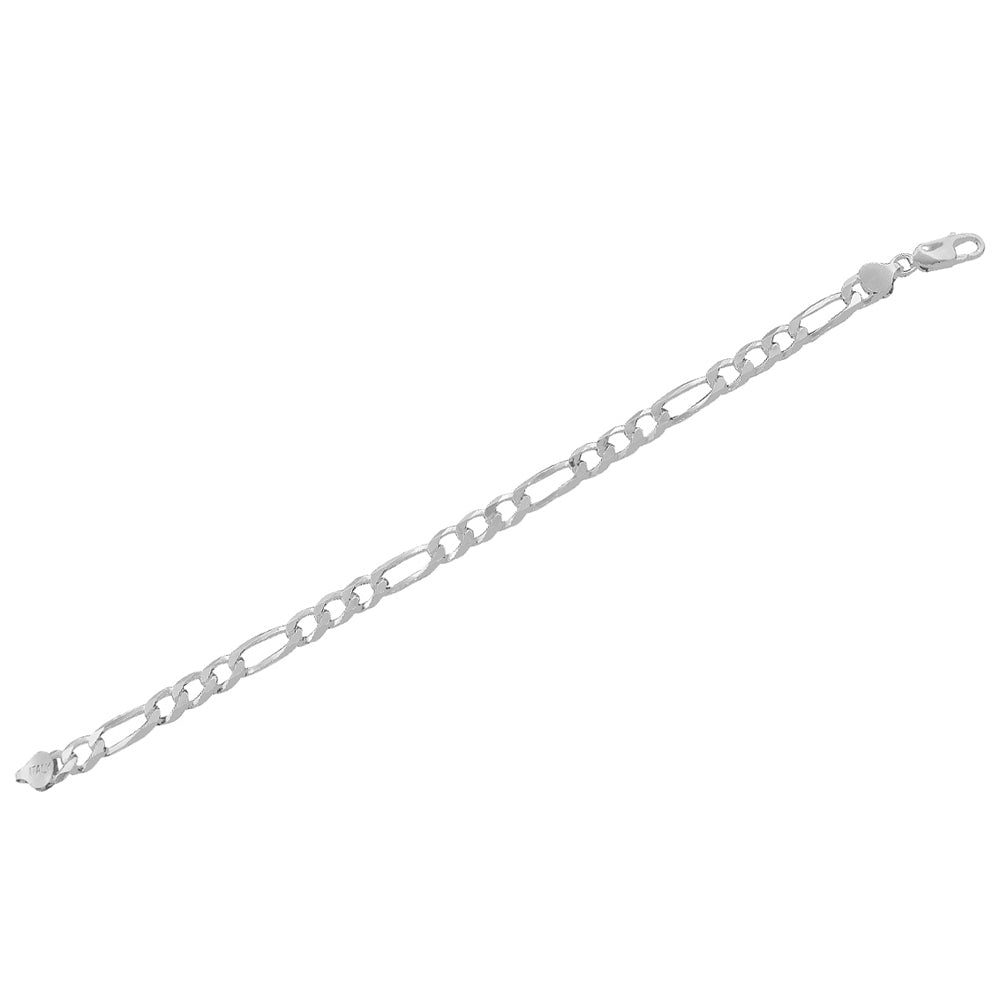 925 Sterling Silver Classic Link Chain Necklace Bracelet Set