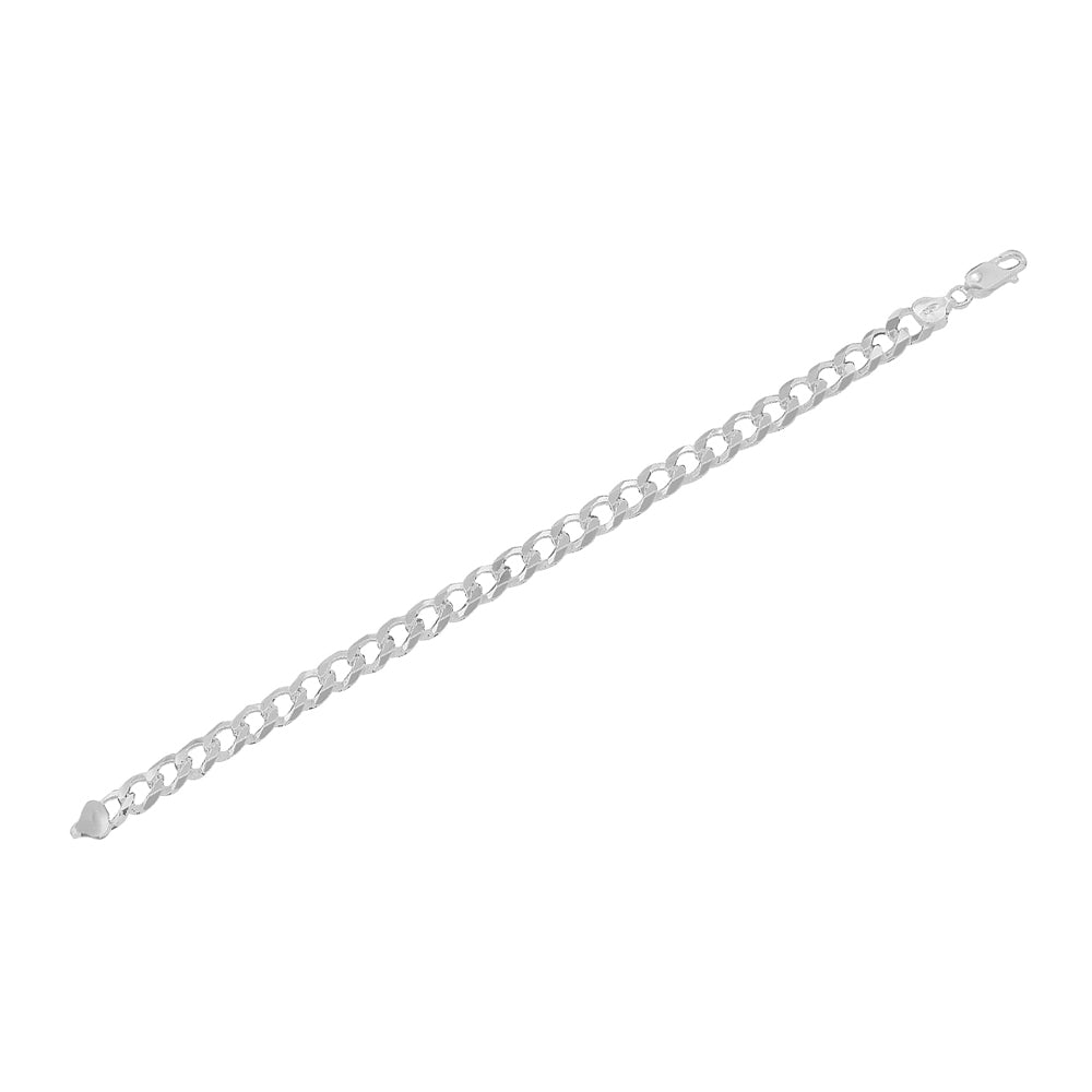 Classic Cuban Curb Link 925 Sterling Silver|Mens Chain Necklace Bracelet Set