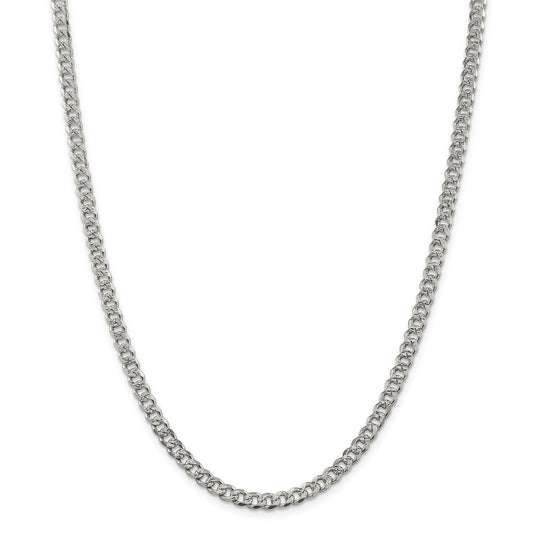Pave Curb Chain 925 Sterling Silver Necklace