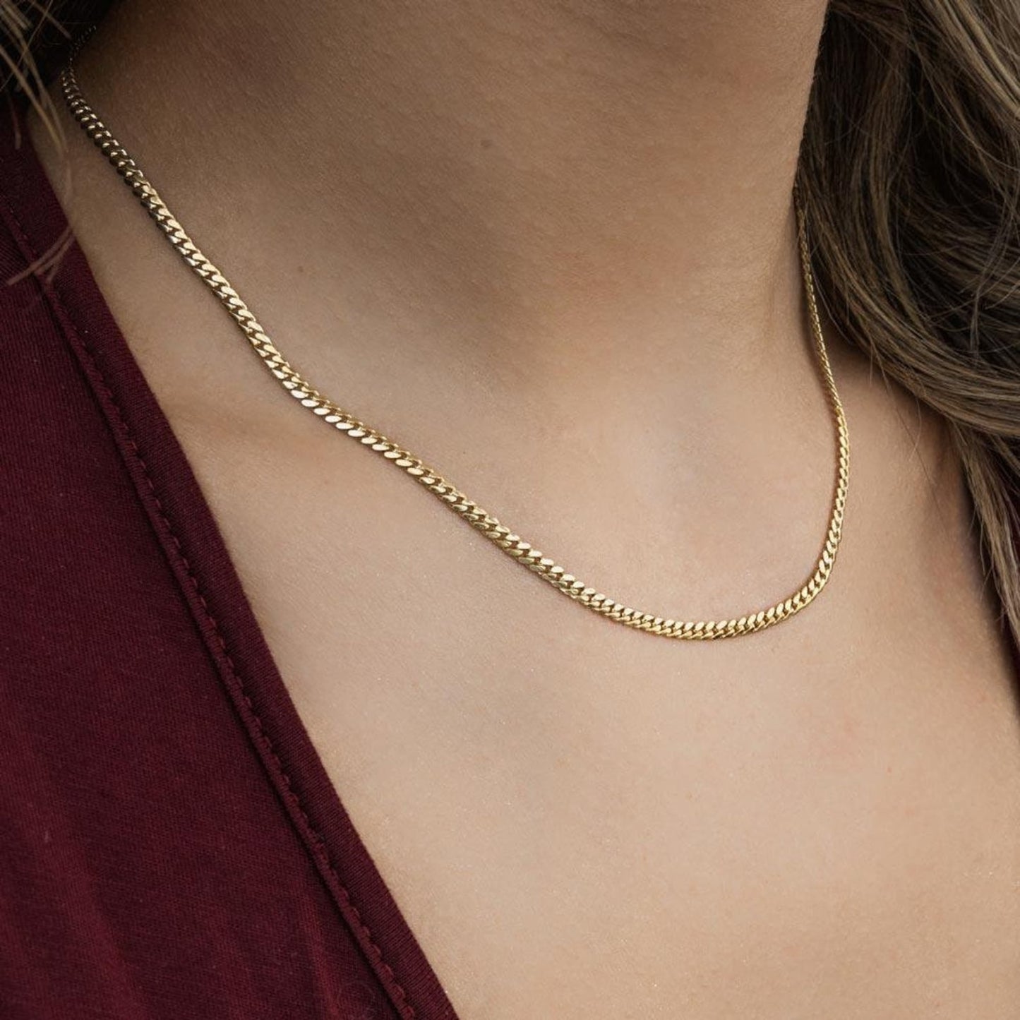 2MM Solid 14k Yellow Gold | Fine Jewelry Miami Cuban Necklaces