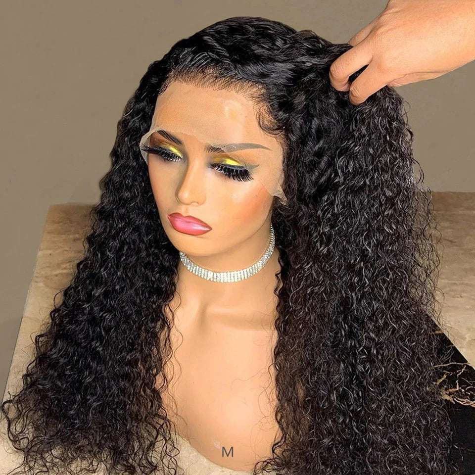 13x4 Kinky Curly Human Hair Lace Frontal Wig