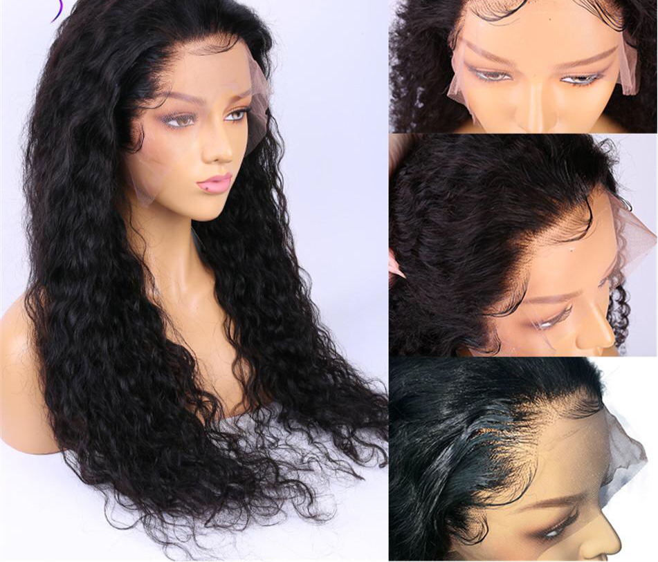 Kinky Water Wave Lace Front Human Hair Wigs
