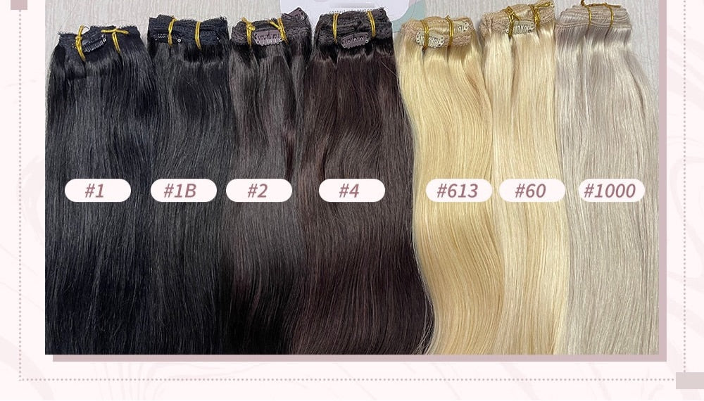 Clip in Human Hair Extensions Full Head 100g | 7 Pieces 100g/7Pcs Set