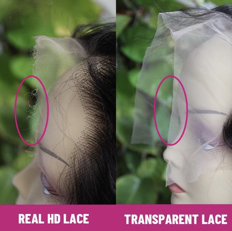 5x5 HD Lace Closure Straight Lace Frontal Human Hair Wigs