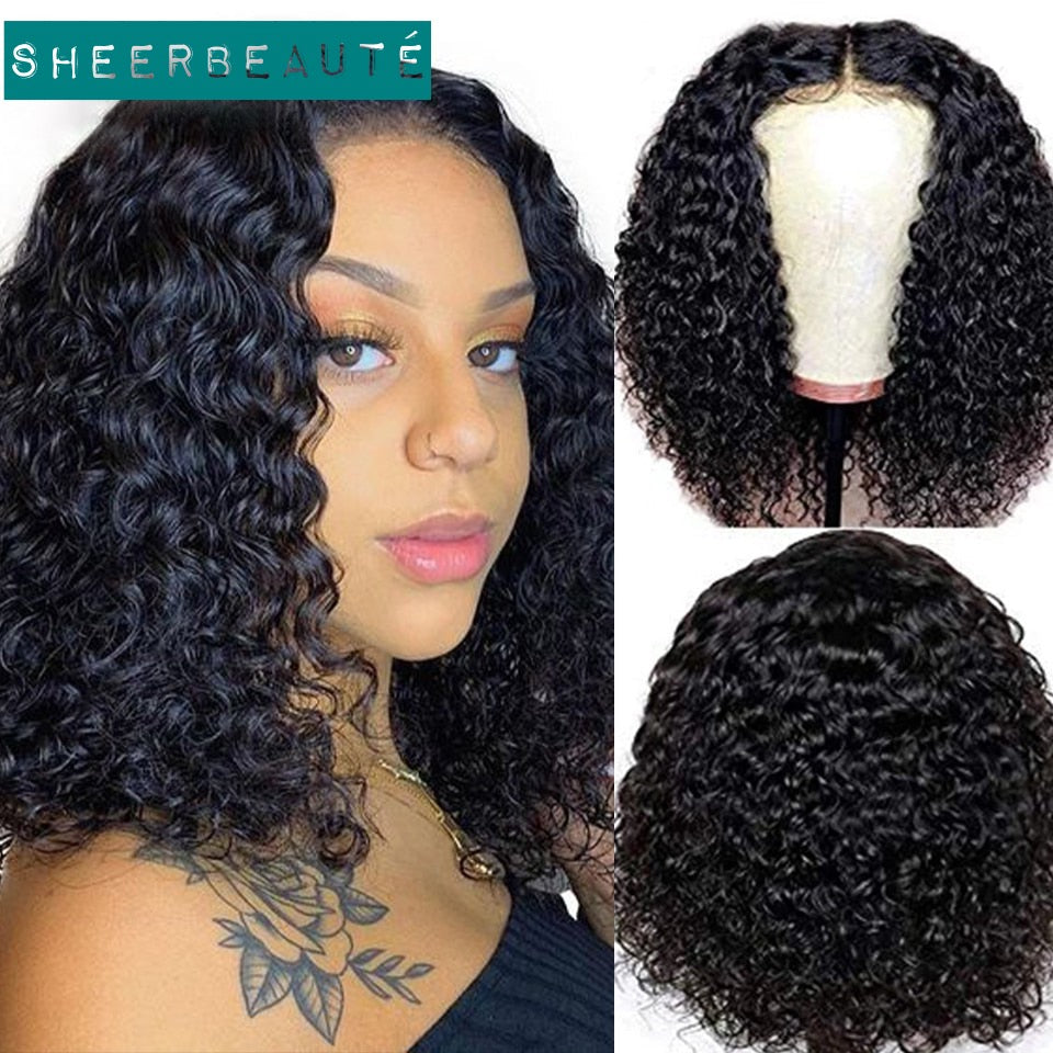 Short Bob Deep Wave Human Hair Wigs