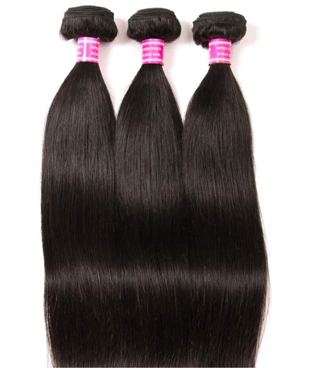 Straight Brazilian Human Hair Weave Bundles