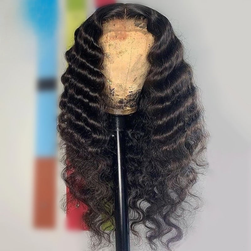 Malaysia Loose Deep Wave Lace Frontal Human Hair Wigs