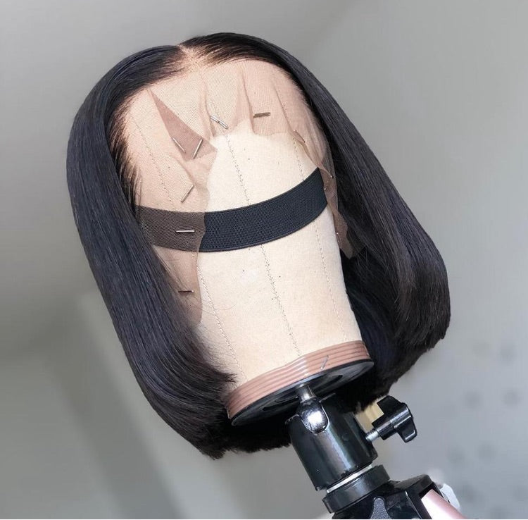 Short BOB Brazilian Remy Straight Human Hair Wig