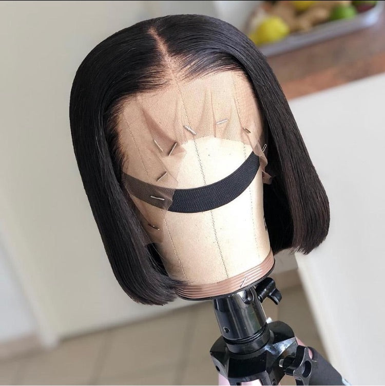 Short BOB Brazilian Remy Straight Human Hair Wig