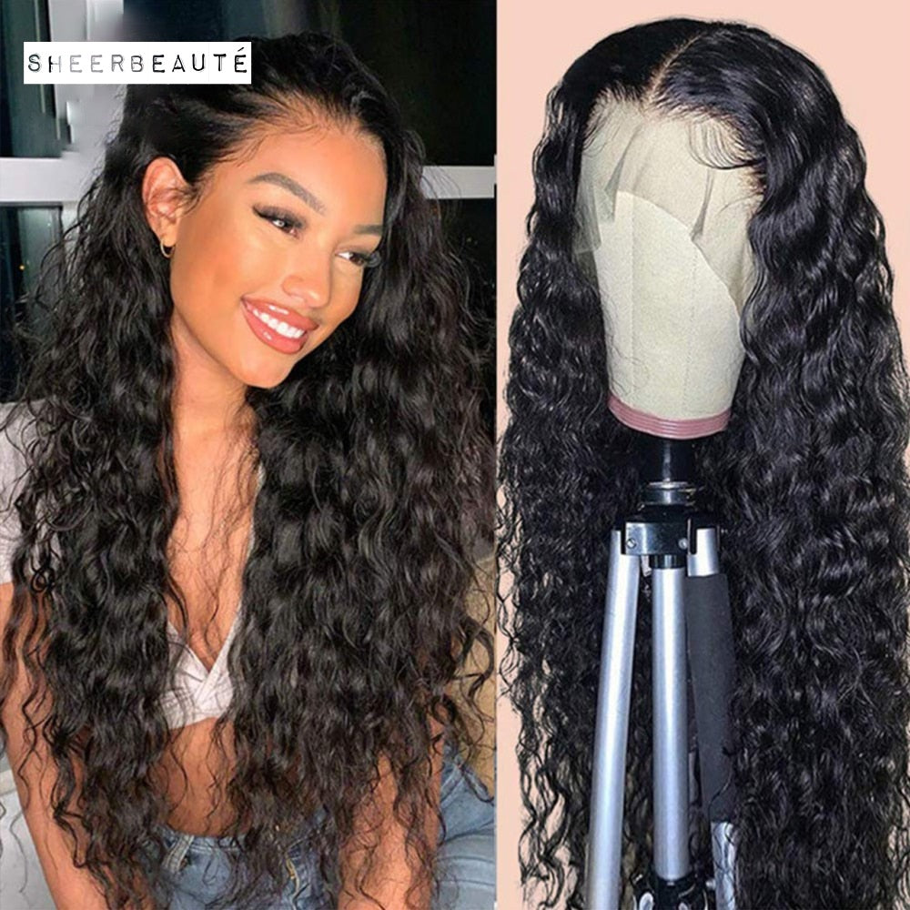 Brazilian Deep Wave 13X6 HD Lace Front Human Hair Wigs